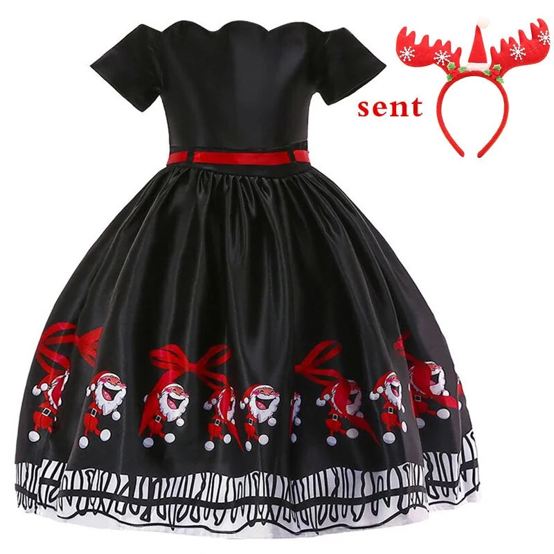 Girls Princess Christmas Dress Formal Wear