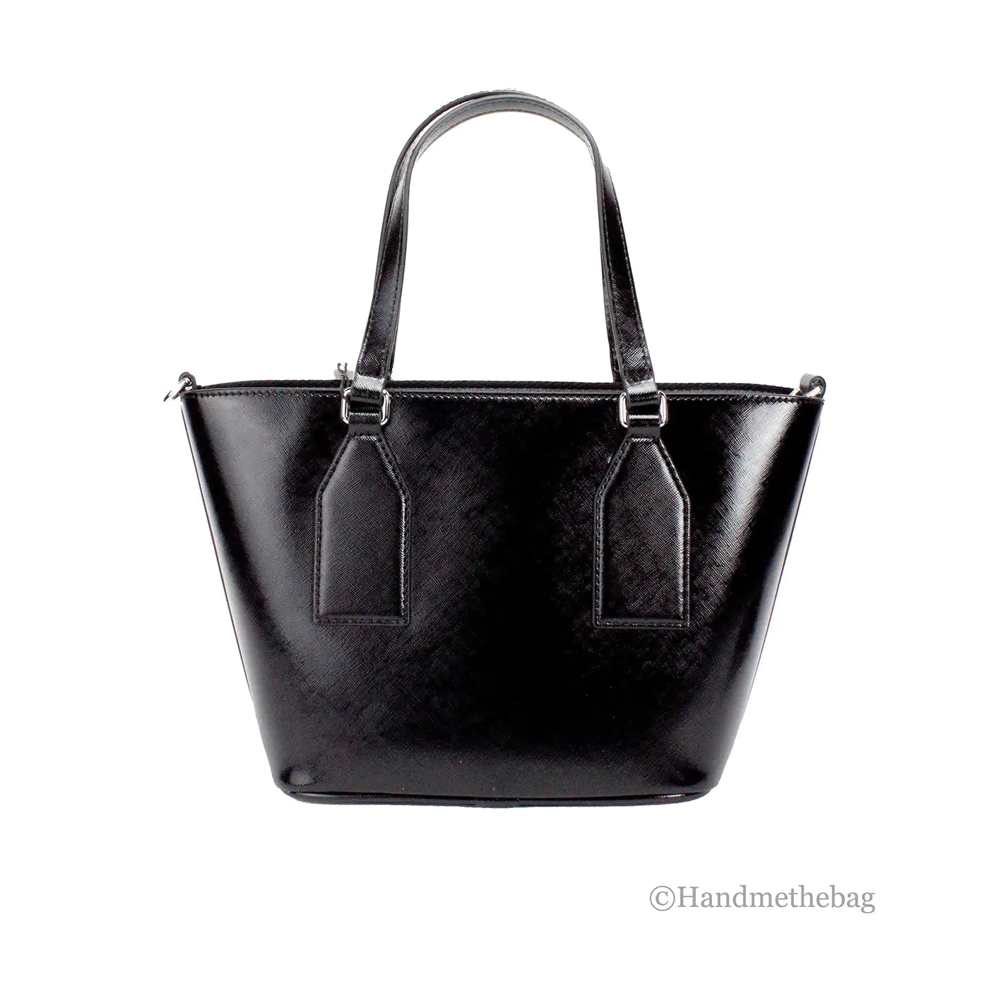 Marc Jacobs Small Black Leather Tote Crossbody Bag