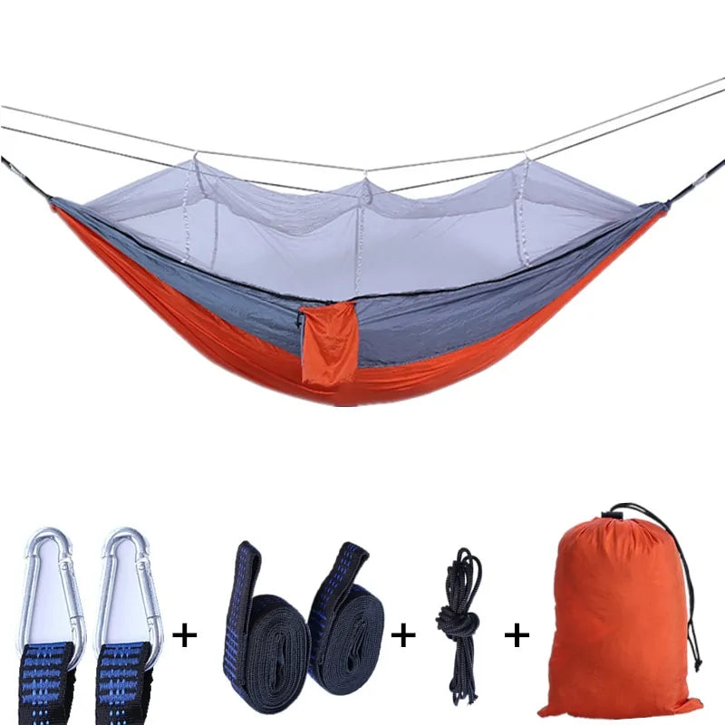 Portable Outdoor Camping Hammock with Mosquito Net