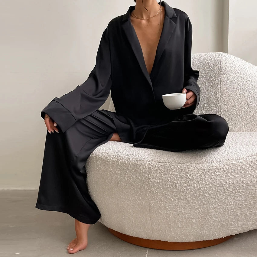 Women's Oversized Silky Satin Sleepwear