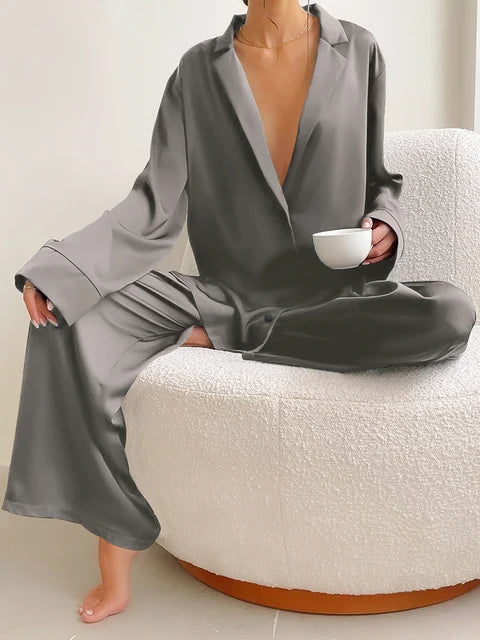 Women's Oversized Silky Satin Sleepwear