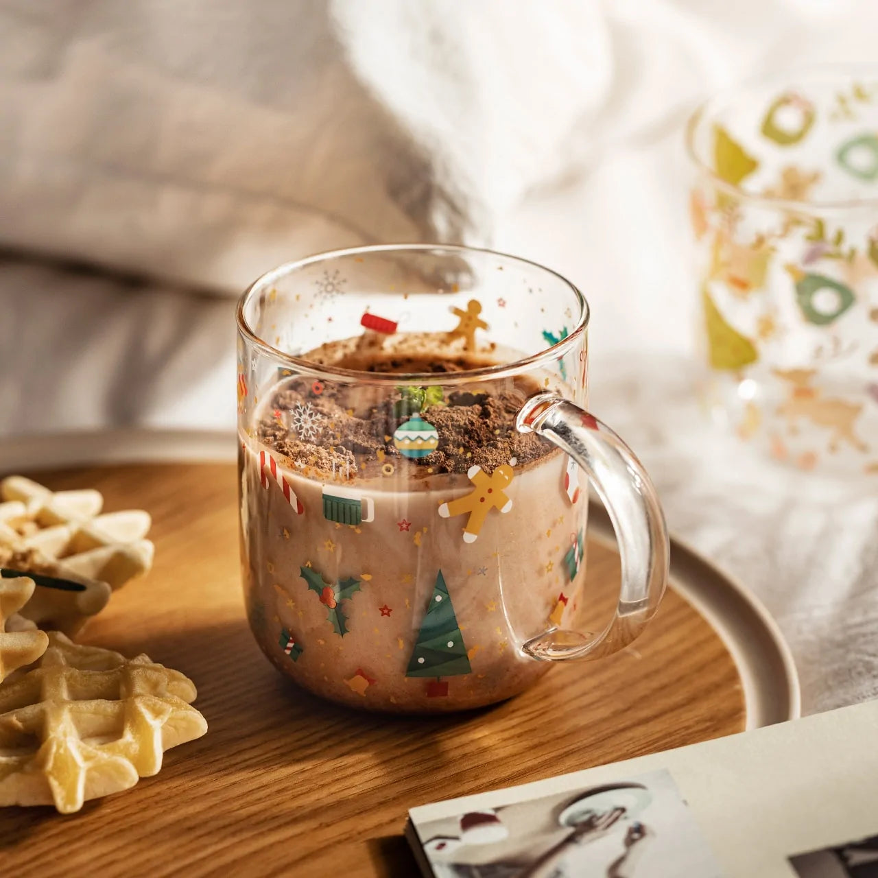 Creative Christmas  Panda Glass Mug