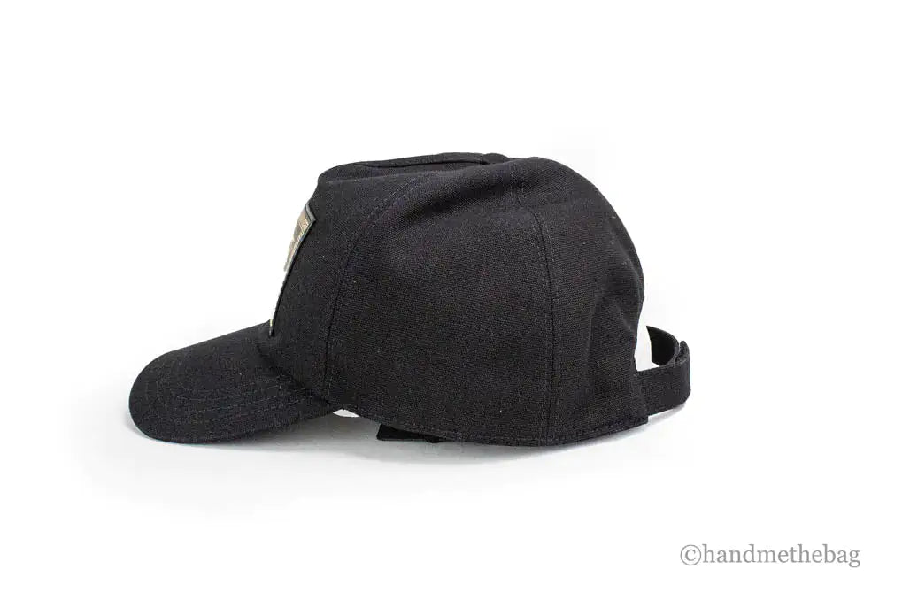 Fendi X Versace Fendace Black Cotton Adjustable Baseball Hat