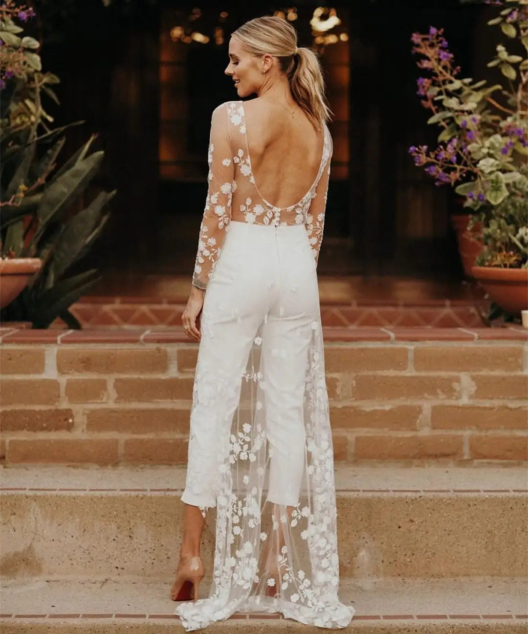 Elegant Wedding Jumpsuits For Brides.