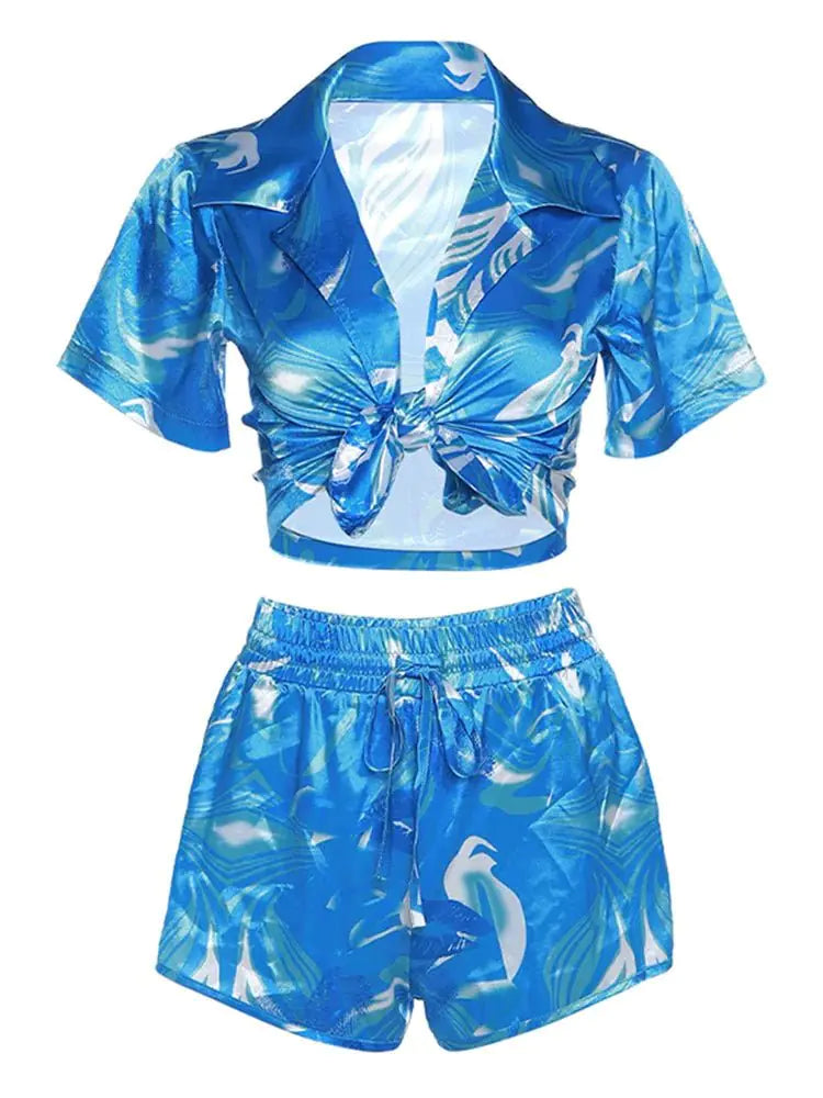 Leilani Satin Short Set